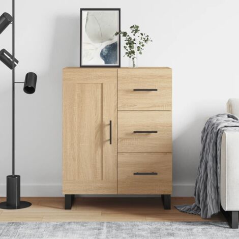 Sideboard Sonoma Oak 69.5x34x90 cm Engineered Wood vidaXL