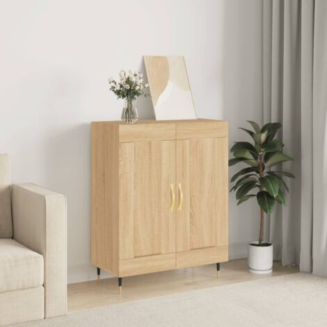 Sideboard Sonoma Oak 69.5x34x90 cm Engineered Wood vidaXL