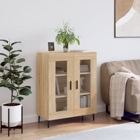Sideboard Sonoma Oak 69.5x34x90 cm Engineered Wood vidaXL