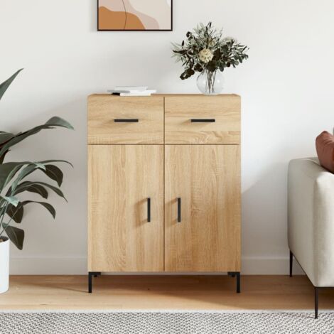 Sideboard Sonoma Oak 69.5x34x90 cm Engineered Wood vidaXL