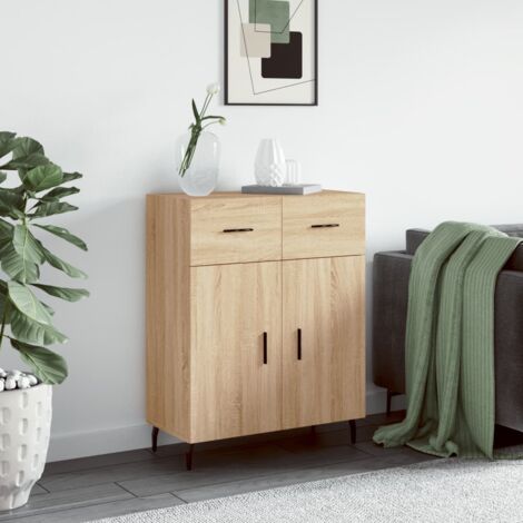 Sideboard Sonoma Oak 69.5x34x90 cm Engineered Wood vidaXL