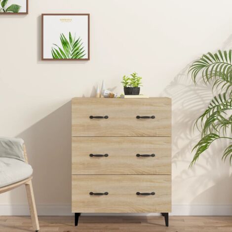 Sideboard Sonoma Oak 69.5x34x90 cm Engineered Wood vidaXL