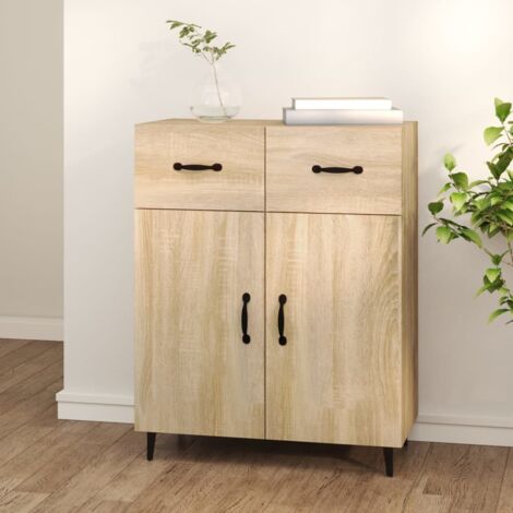 Sideboard Sonoma Oak 69.5x34x90 cm Engineered Wood vidaXL