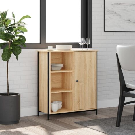 Sideboard Sonoma Oak 70x30x80 cm Engineered Wood vidaXL