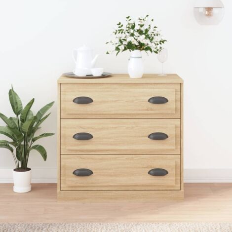Sideboard Sonoma Oak 70x35.5x67.5 cm Engineered Wood vidaXL