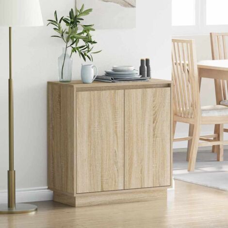 Sideboard Sonoma Oak 71 x 34.5 x 75 cm Engineered wood vidaXL