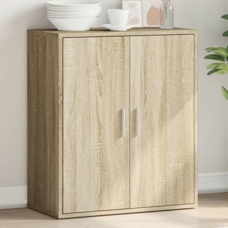 Sideboard Sonoma Oak 79x38x80 cm Engineered Wood vidaXL