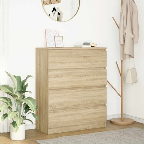 Sideboard Sonoma Oak 80x35x99 cm Engineered Wood vidaXL