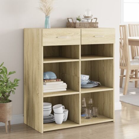 Sideboard Sonoma Oak 80x42.5x93 cm Engineered Wood vidaXL