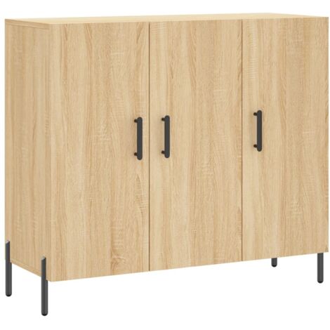 Sideboard Sonoma Oak 90x34x80 cm Engineered Wood vidaXL