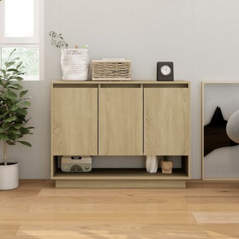 Sideboard Sonoma Oak 97x31x75 cm Engineered Wood vidaXL