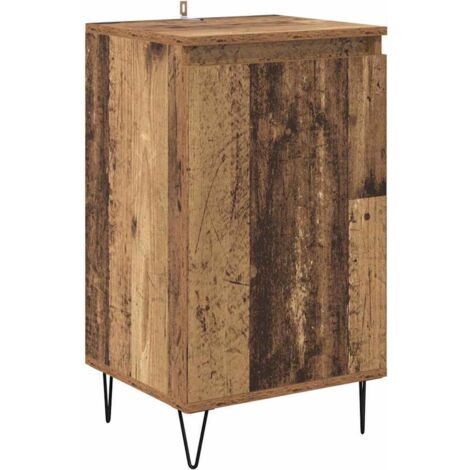 Sideboard Wall-mounted Old Wood 40 x 35 x 70 cm Engineered Wood vidaXL