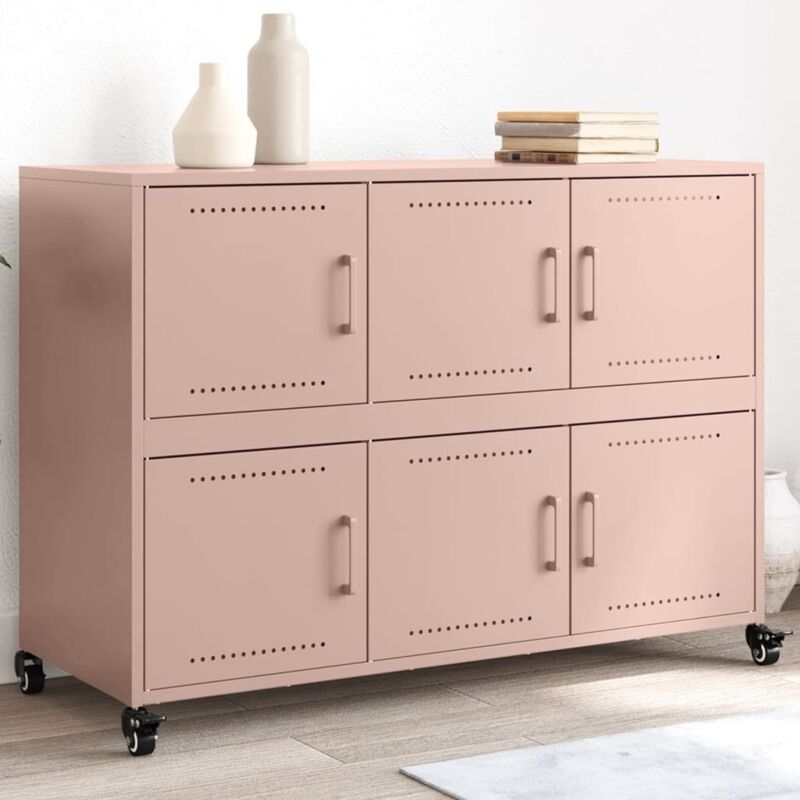 Sideboard Rosa 100, 5x39x72 Cm Stahl - Vidaxl
