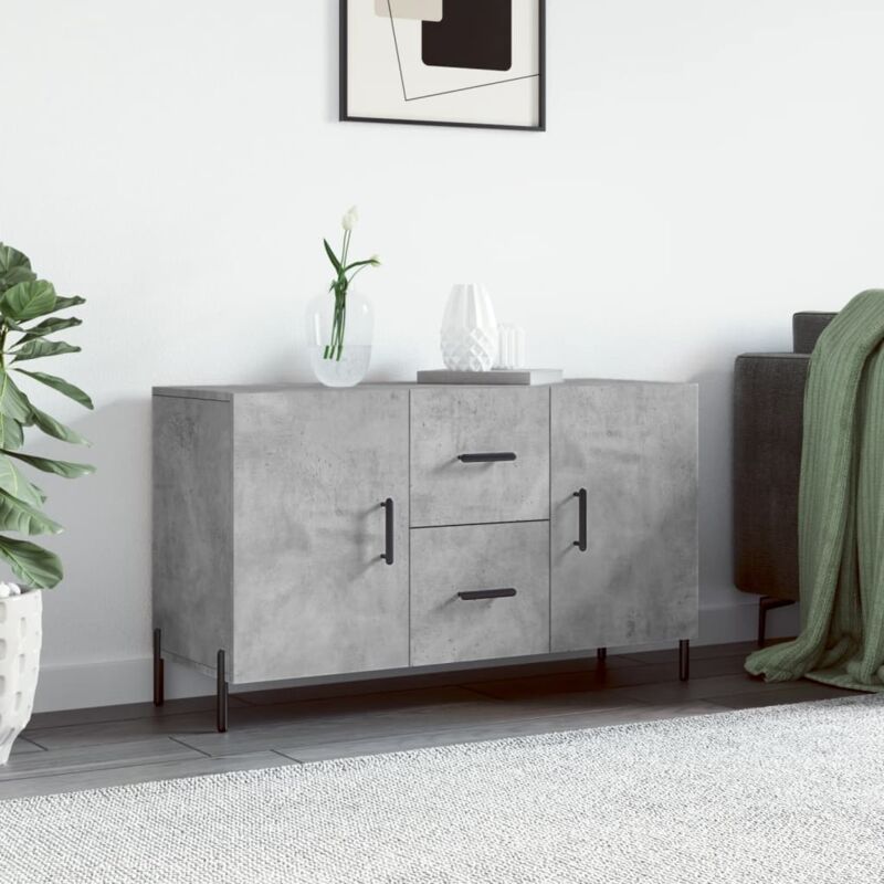 Sideboard Betongrau 100x36x60 Cm Holzwerkstoff - Vidaxl