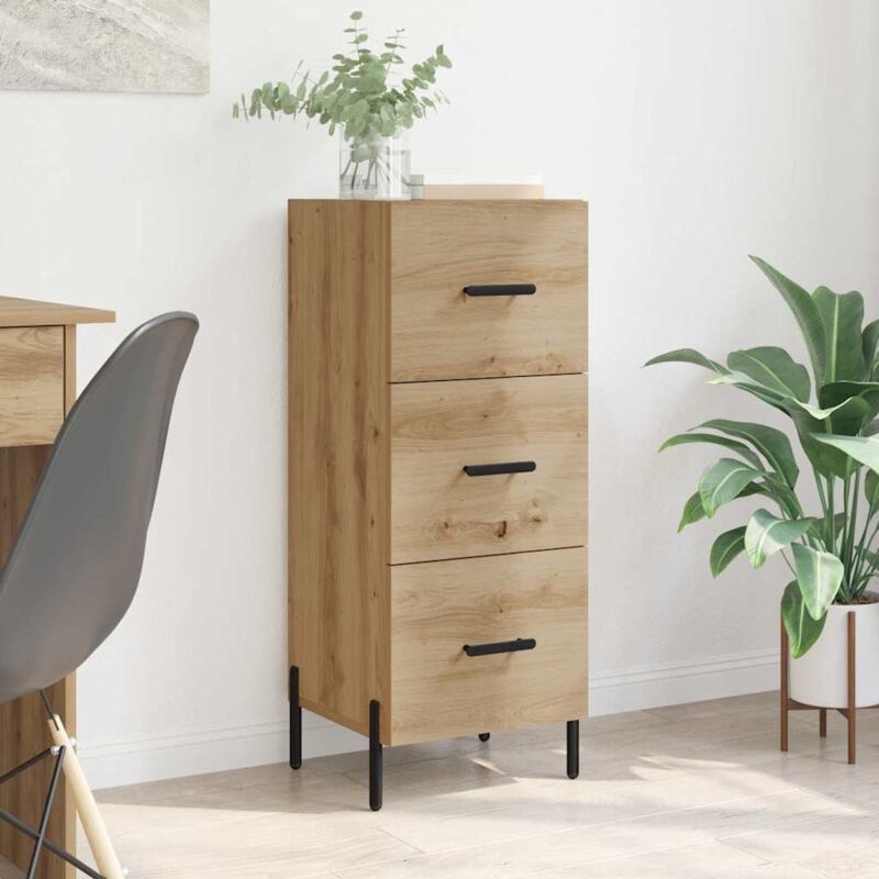 Sideboard Artisan-eiche 34 X 34, 5 X 90 Cm Holzwerkstoff Vidaxl