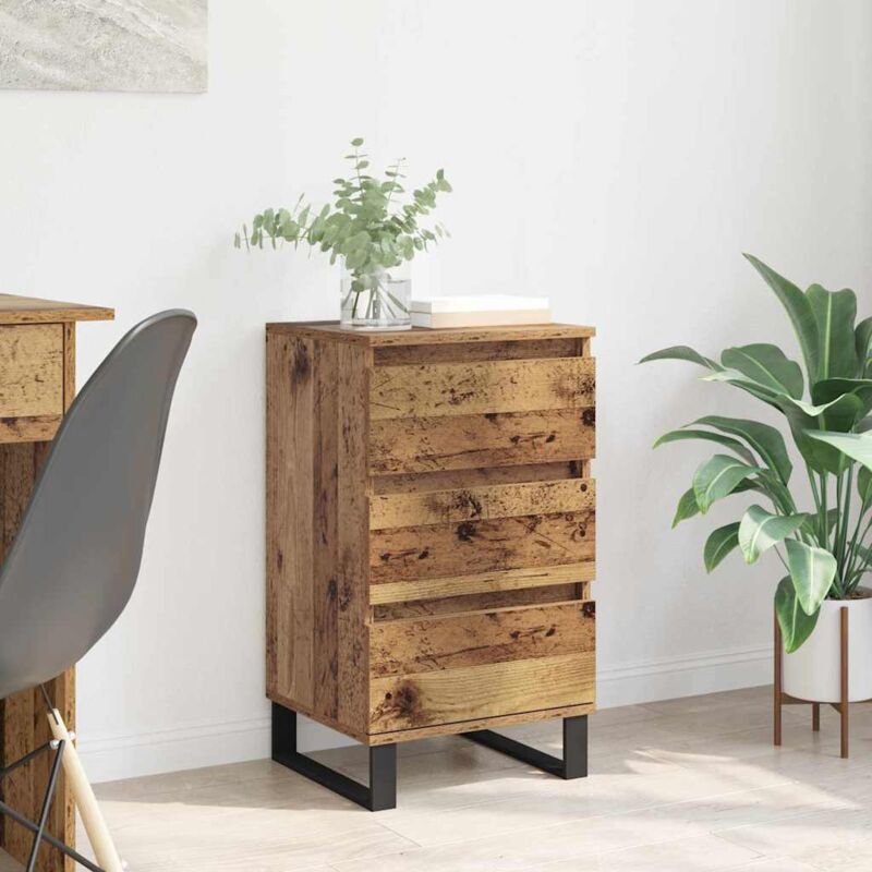 Sideboard Mit Schubladen Altholz Holzwerkstoff Vidaxl