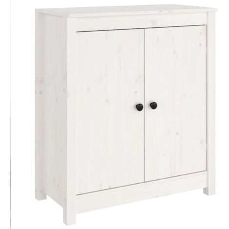 Sideboard Weiß 70x35x80 cm Massivholz Kiefer vidaXL