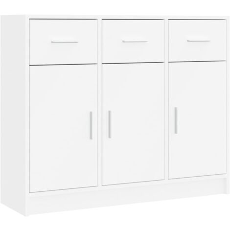 Sideboard Weiß 91 x 28 x 75 cm Holzwerkstoff vidaXL