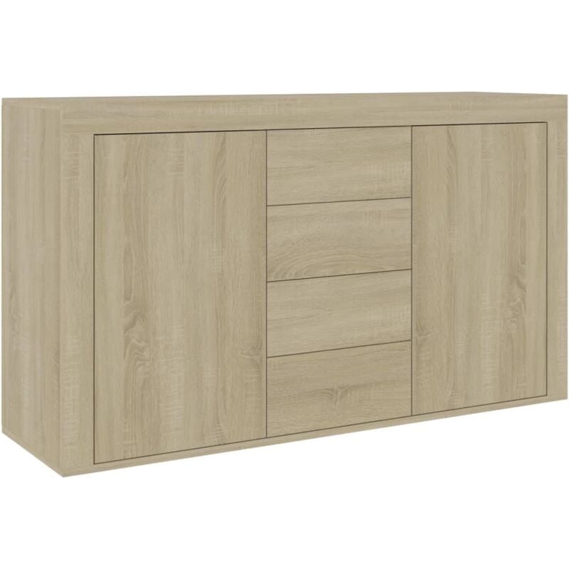 Sideboard Sonoma Oak 120x36x69 cm Engineered Wood Vidaxl