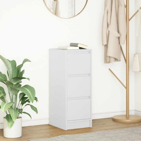 Sideboard White 29.5x34x76 cm Engineered Wood vidaXL