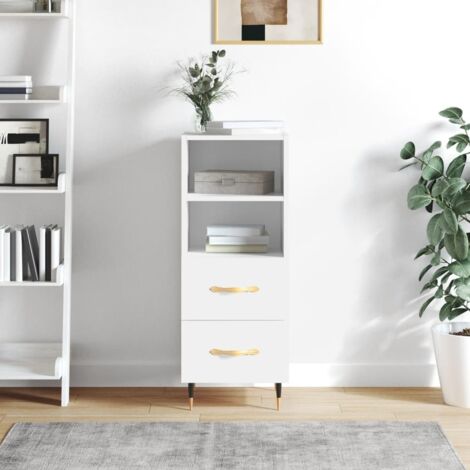 Sideboard White 34.5x34x90 cm Engineered Wood vidaXL