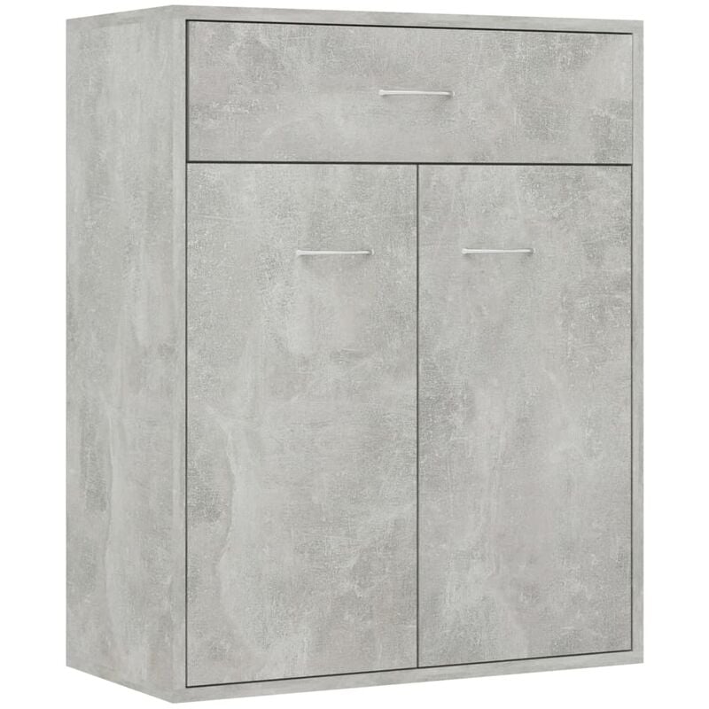 Sideboard Concrete Grey 60x30x75 cm Engineered Wood Vidaxl