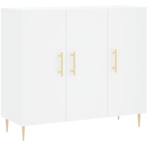 Sideboard White 90x34x80 cm Engineered Wood vidaXL