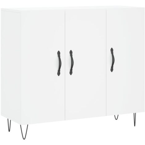 Sideboard White 90x34x80 cm Engineered Wood vidaXL