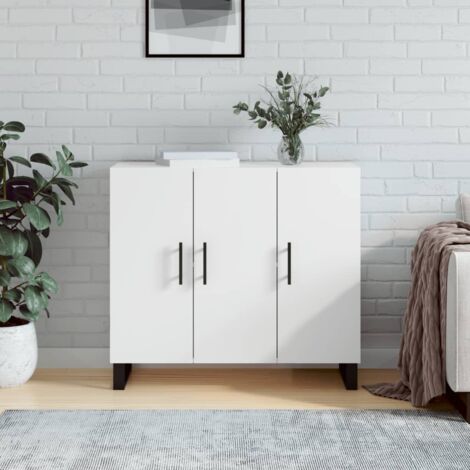 Sideboard White 90x34x80 cm Engineered Wood vidaXL