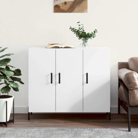 Sideboard White 90x34x80 cm Engineered Wood vidaXL