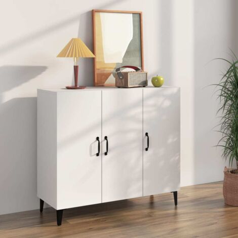 Sideboard White 90x34x80 cm Engineered Wood vidaXL