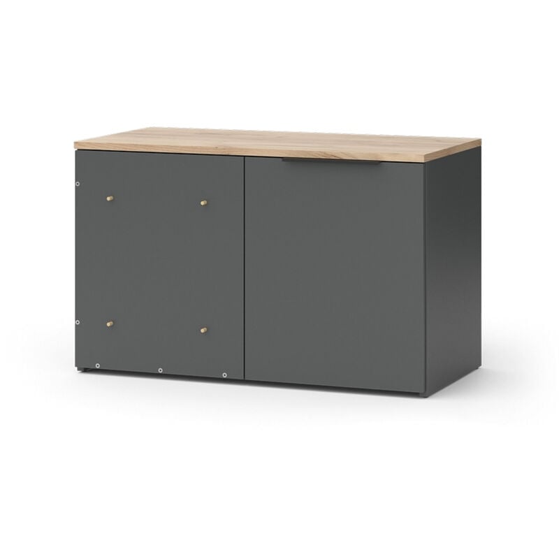 Vicco - Sideboard Wido, Anthracite, 80 x 50 cm Commode d'angle avec porte