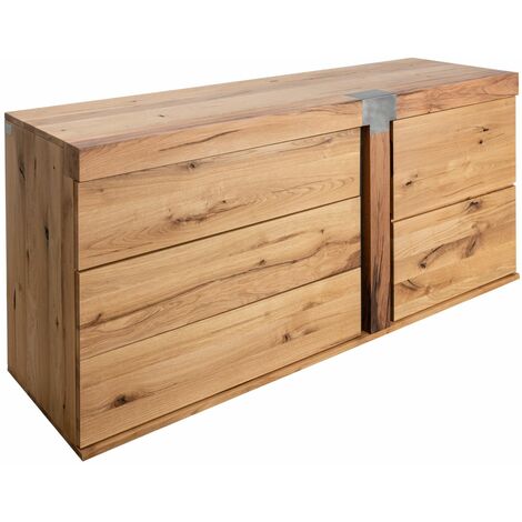 Sideboard Wildeiche / Zerreiche 160x45x75 natur geölt NEW AMSTERDAM 10
