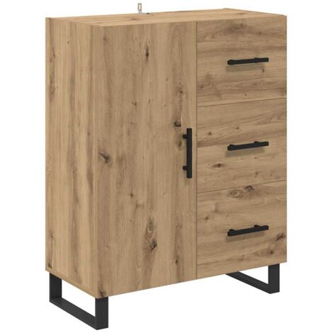 Sideboard with Drawer Artisan Oak 69.5 x 34 x 90 cm vidaXL
