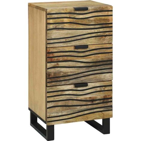 Sideboard with Drawer Brown 40 x 33 x 75 cm Solid mango wood vidaXL