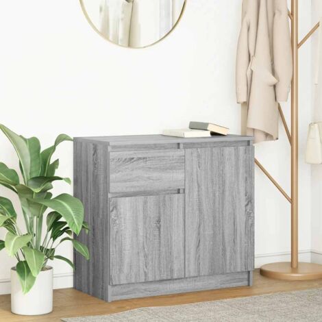 Sideboard with Drawer Grey Sonoma 71x35x65 cm Engineered Wood vidaXL