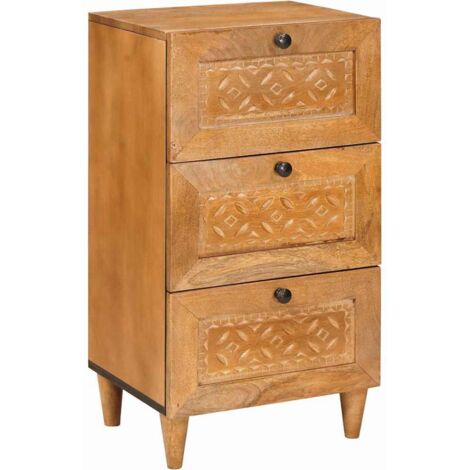 Sideboard with Drawer Light brown 33.5 x 40 x 75 cm vidaXL