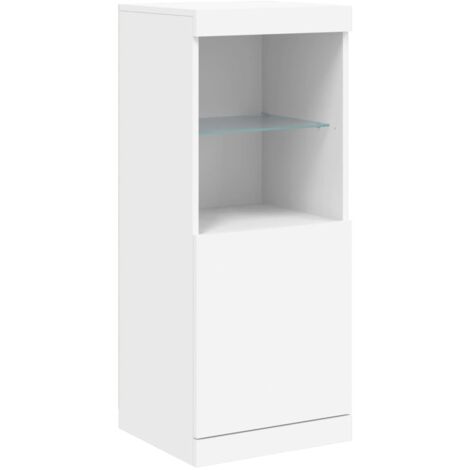 Sideboard with LED Lights White 41x37x100 cm vidaXL