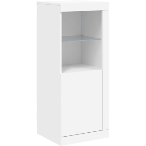 Sideboard with LED Lights White 41x37x100 cm vidaXL