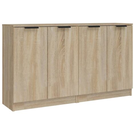 Sideboards 2 pcs Sonoma Oak 60x30x70 cm Engineered Wood vidaXL