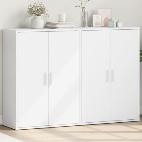 Sideboards 2 pcs White 60x31x84 cm Engineered Wood vidaXL