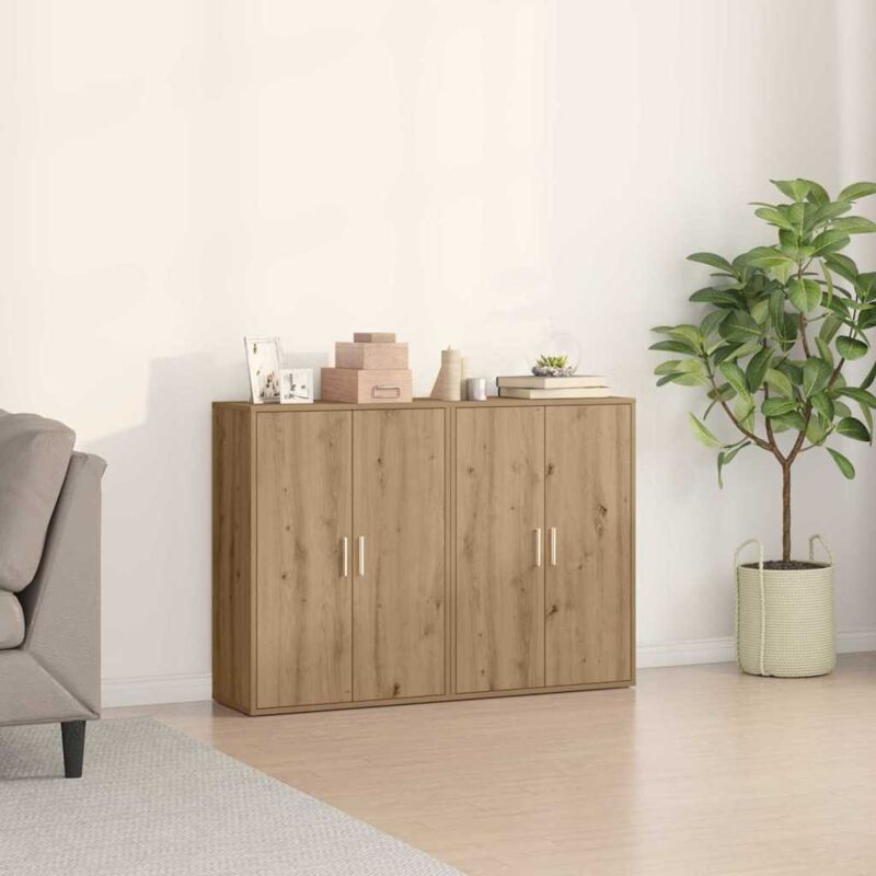 Buffet Eiche Handwerklich 60 X 31 X 84 Cm Holzwerkstoff Vidaxl