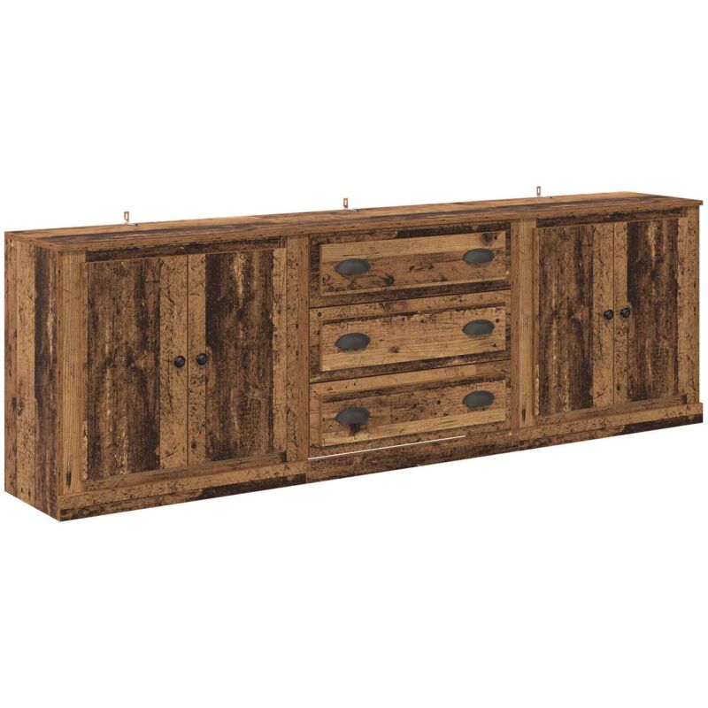 Sideboards 3 Pcs Altholz 70 X 35, 5 X 67, 5 Cm Holzwerkstoff Vidaxl