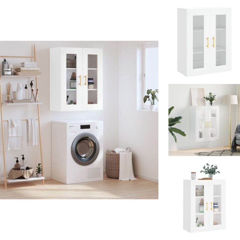 Vidaxl Sideboards - Living Wandschrank Weiß 69, 5x34x90 Cm