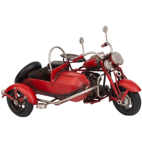 Sidecar de metal rojo 19x13.5x11.5