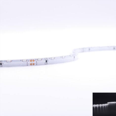 SideView 24V LED Streifen 5M 5W/M 60LED/M 8mm - Lichtfarbe: Kaltweiß 6000K - Schutzart: IP65