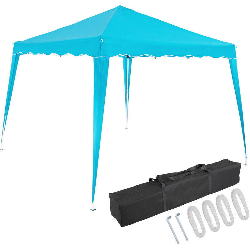 Deuba - Pavilion 3x3m UV Protection 50+ Waterproof Foldable incl. Bag Folding Pavilion Capri Party Tent Garden Pop Up Tent Light Blue