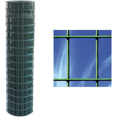 Sidex rete per recinzione elettrosaldata plastificata zincata cm h 100x25 mt maglia 75x50 mm