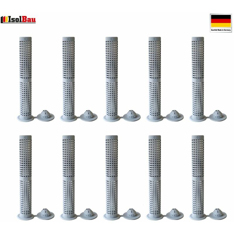 Siebhülsen 10 St Siebhülse Ankerhülse Ankerstangen M6 - M16 Verbundmörtel Hülsen Abmessung: Ø12 x 80 mm für M6 - M8