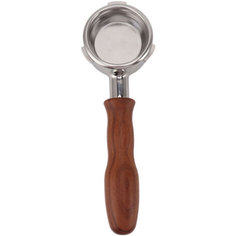 Siebträger 58 mm, 3-armig, bodenlos, Edelstahl, für Barsetto D Kaffeemaschine, Farbe: Rotrosa